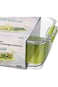 حاوية تخزين ثلاجة خالية من مادة BPA من Felli Duo Fresh Pro بلون شفاف وأخضر سعة 2.7 لتر NVBG11AS-041D