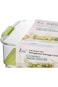 حاوية تخزين ثلاجة خالية من مادة BPA من Felli Duo Fresh Pro بلون شفاف وأخضر سعة 2.7 لتر NVBG11AS-041D