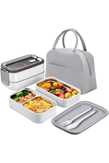 bpa Stainless Steel Lunch Box for Adults &amp; Kids with Insulated Lunch Bag, Insulated Bento Lunch Box