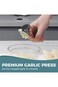 X spring Garlic Press, Garlic Mincer with Ergonomic Grip Handle, Professional Garlic Presser Crushe