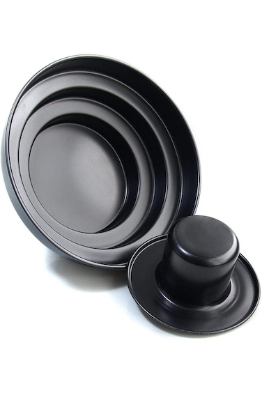 Cake Set (Black 26.67x26.67cm) - 2-Piece