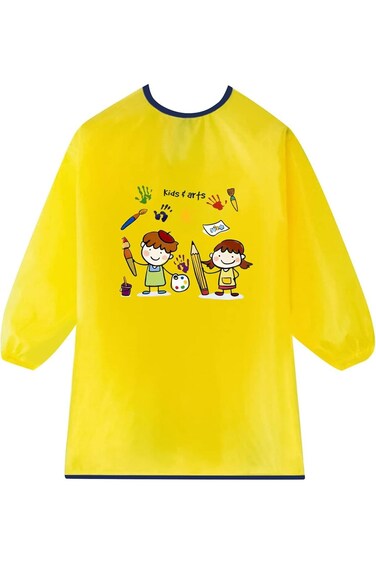 NALACAL Kids Art Aprons, Waterproof Children Painting Apron with Long Sleeve, Children's Artist Pai