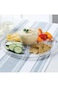 Trust Pro Clear 6 in 1 Acrylic Round Multi Function Cake Stand with Lid/Cake Server/Nuts Bowl/Dip B