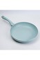 Wilson Oak Frying Pan Nonstick Induction - Flat Bottom, Cast Aluminum Stir Fry Pan with Marble Coat