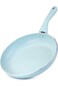 Wilson Oak Frying Pan Nonstick Induction - Flat Bottom, Cast Aluminum Stir Fry Pan with Marble Coat