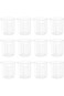 Goiio 1.7 Oz Transparent Lab Measuring Cup, 50ml Plastic Beaker Cups, for Science Experiment, Liqui