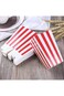 XIEHE Red Striped Popcorn Boxes - Carnival Parties Mini Paper Popcorn and Candy Containers, Party S