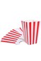 XIEHE Red Striped Popcorn Boxes - Carnival Parties Mini Paper Popcorn and Candy Containers, Party S