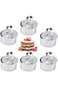 KASTWAVE Mousse Cake Mold Mousse Rings 304 Food Grade Stainless Steel Cake Circle Cake Mold with Pu