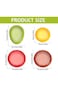 KOWVOWZ 4-Pack Silicone Onion-Shaped Fruit &amp; Vegetable Storage Containers, Reusable, Fresh Preserva