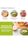 KOWVOWZ 4-Pack Silicone Onion-Shaped Fruit &amp; Vegetable Storage Containers, Reusable, Fresh Preserva
