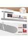 Tazweeq Paper Towel Holder, Self-adhesive or Drilling Paper Towel Holder Under Cabinet, Brushed Nic