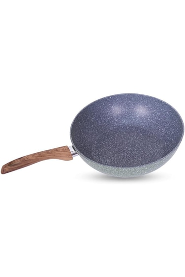BRITISH CHEF 28CM Marble Coated Wokpan Black, 28CM BC111