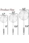 HSpiow Spider Strainer Skimmer Spoon, Set of 3 Sizes Frying Spoon Stainless Steel Fryer Scoop Wire