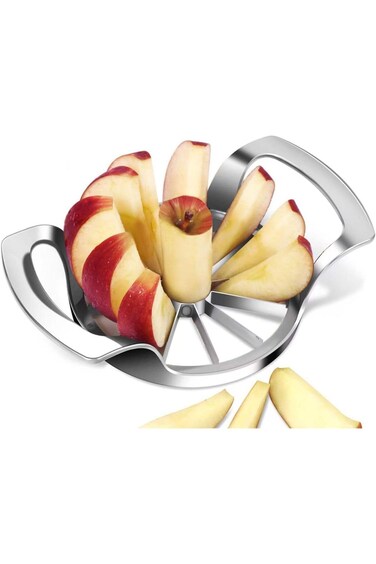LIIGEMI Apple Slicer,12-Blade Extra Large Apple Corer,Easy to Use, Time-Saving, Heavy Duty Stainles