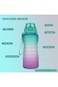 Winsilt Sports Water Bottle, Motivational Water Bottle with Time Marker, 2.2L Straw Leakproof Water