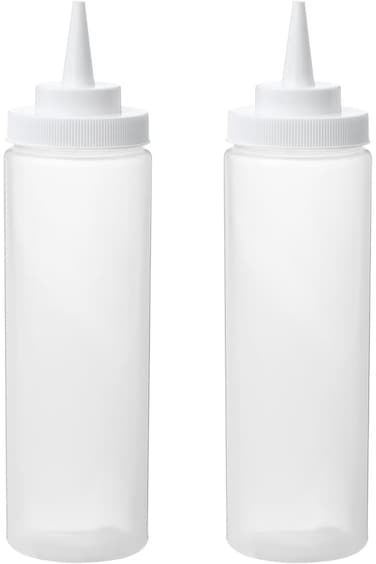 Plastic Squeeze Bottle, 330 ml, Transparent