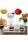 Tazweeq Spice Boxes, Seasoning Box, 4 Pieces Clear Seasoning Storage Container for Spice Salt Sugar