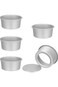 5 Pcs 2 inch Small Round Cake Mold With Loose Base, Non-Stick Round Aluminum Cake Mold, Deep Cake M