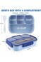 Azonee Lunch Box, Lunch Containers for Adults, Bento Lunch Box for Men Women, 1100ML, 4 Compartment