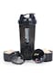 Azonee Shaker Bottle, 16OZ Protein Powder Shake Cup Non-slip Leak Proof Sports Fitness Water Bottle
