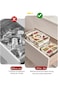 NANAO Food Serving Tray with Lids Stackable Fruit&amp;Veggie Container with 8 Small Dividers Plastic St