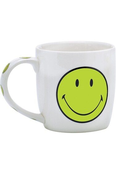 Zak Designs Smiley porcelain 35 cl mug in a gift box