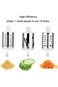 Manual Rotary Cheese Grater and Vegetable Slicer with 3 Discs, Vegetable Grater and Manual Grater, Rotary Cheese Grater, Tool