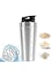 Stainless Steel Protein Shaker Bottle 900ml With Mixball - Leak Proof Metal Mixer Cup, BPA Free Fit