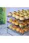 CHEFMADE Baking and Cooling Rack Set, 13.5-Inch Non-Stick Stackable Collapsible Rectangle Wire Rack