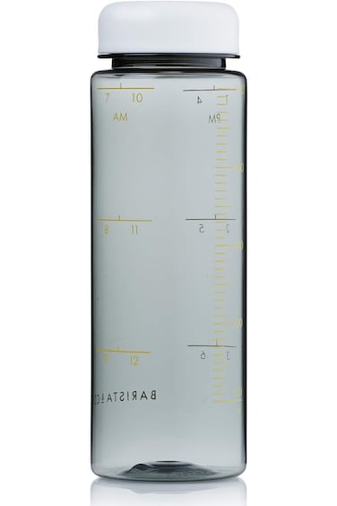 Barista &amp; Co Timer Water Bottle BPA Free, Hydration Tracking Water Bottle, White, 500 ml
