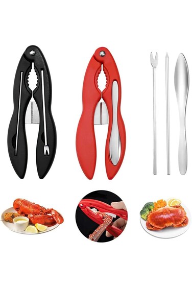 ALMEKAQUZ Seafood Opener,Seafood Tools Crab Crackers And Tools,Crab Leg Cracker Tool Lobster Cracke