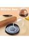ELECDON Cake Box Cupcake Container 50 PCS Mooncake Boxes Clear Plastic Mini Muffin Pod Dome Muffin