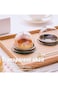 ELECDON Cake Box Cupcake Container 50 PCS Mooncake Boxes Clear Plastic Mini Muffin Pod Dome Muffin