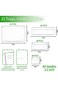 25 Pcs Clear Plastic Drawer Organizer Set,4 Sizes In Drawer Organizer Trays for Bathroom,Office,Kit
