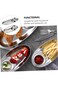Excefore Stainless Steel Chip and Dip Tray Set, 2 Pcs Oval Sauce Dishes for Snacks, Sushi, and Sala