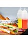 Tazweeq 20 oz Plastic Squeeze Squirt Condiment Bottle, for Ketchup, Salad, Dressing, Mustard, Olive