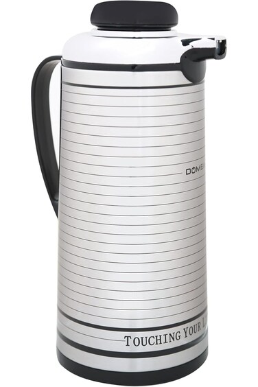 DOMEA Stainless Steel Vacuum Flask, Heat Insulated Thermos, Keep 24 Hour Cold, 12 Hour Hot, Leak Pr