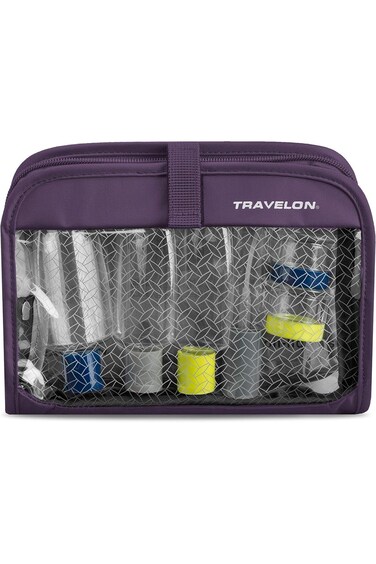Travelon Wet Dry 1 Quart Bag with Plastic Bottles