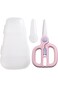 KASTWAVE Baby Food Scissors for Kids with Safety Lock and Case, Toddler Food Cutters and Grinder, P