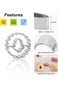 MIUTME Christmas Cookie Cutters Mini, 9 Pcs Christmas Holiday Metal Cookie Cutters for Party Baking