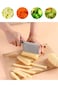 koofull Crinkle Cutter Knife Stainless Steel Cutting Tool for Potato Carrot Chip Vegetable French F