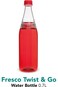 Aladdin Fresco Twist and Go Stainless Steel Water Bottle, 0.7 liter Capacity, Red