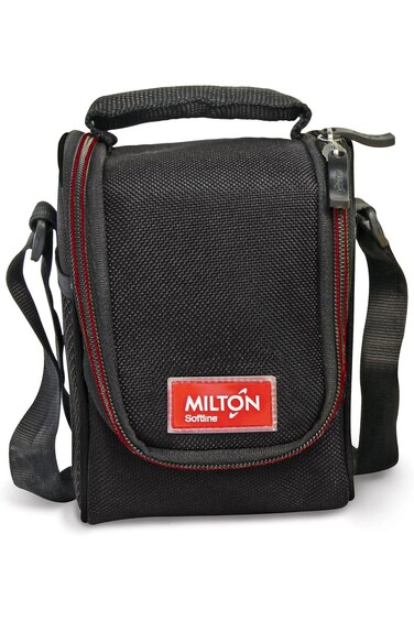 Milton Full Meal 3 Containers Lunch Box - Black   200 + 350 + 500 ML - 3 micro wave safe container