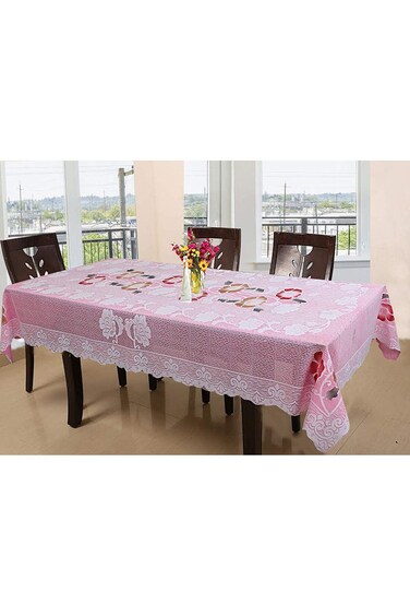 Kuber Industries Dining Table cover 6 Seater Table Cloth Table Cover for Home, Restaurant  Floral C
