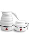 DENX 500W Portable Folding Electric Kettle, Capacity 600ml, Fast Boiling, Dual Voltage (110-220V),