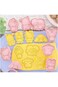Cartoon Cookie Cutter Set for Kids,8 Piece Toast Stamp
