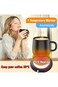 Jsofd Coffee Cup Heater, Cup Heater, Thermostatic Mug Warmer for Desk, Efficient Heats Up Quickly C