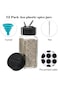 PlorFox 12 Pcs Glass Spice Jars with Lids, Glass Salt and Pepper Shakers Set, 4 oz Glass Jars with