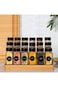 PlorFox 12 Pcs Glass Spice Jars with Lids, Glass Salt and Pepper Shakers Set, 4 oz Glass Jars with